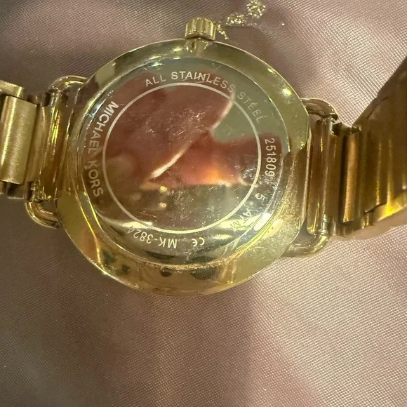 Michael Kors Portia Heart Gold-Tone Stainless Steel Bracelet 